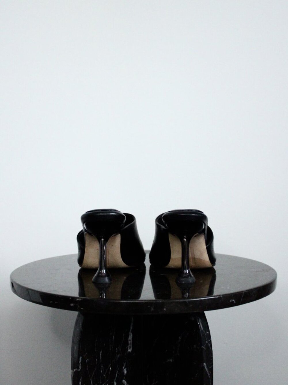 Miista Miri Mules Womens 36 Black Leather Square Toe Slip On Designer Y2K - Picture 5 of 7